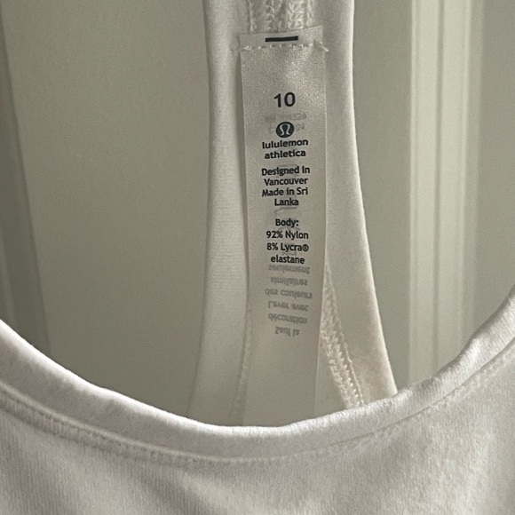 Lululemon Cool Racerback II White 2016 lW1AASS Luon Light White THIS IS Yoga 10 - Picture 6 of 9